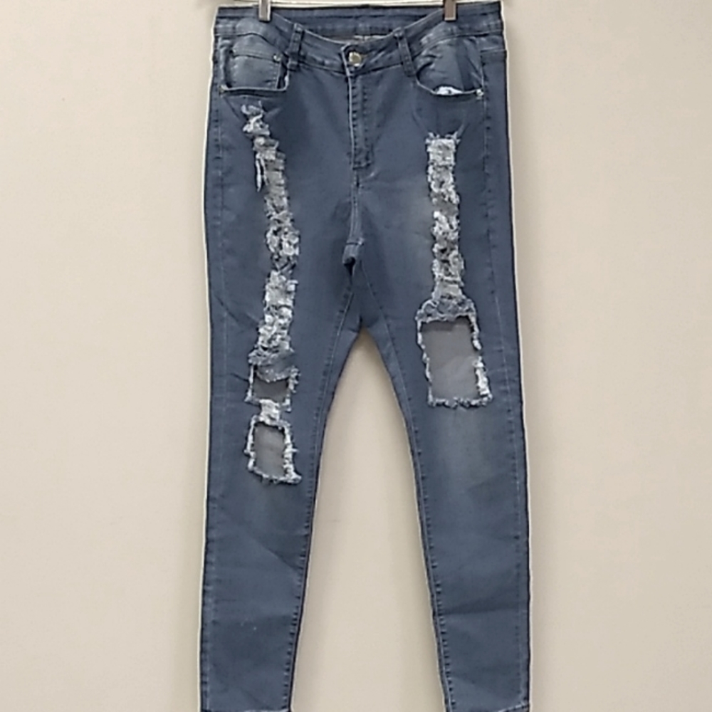 U.W.J. Los Angeles, ripped women's jeans